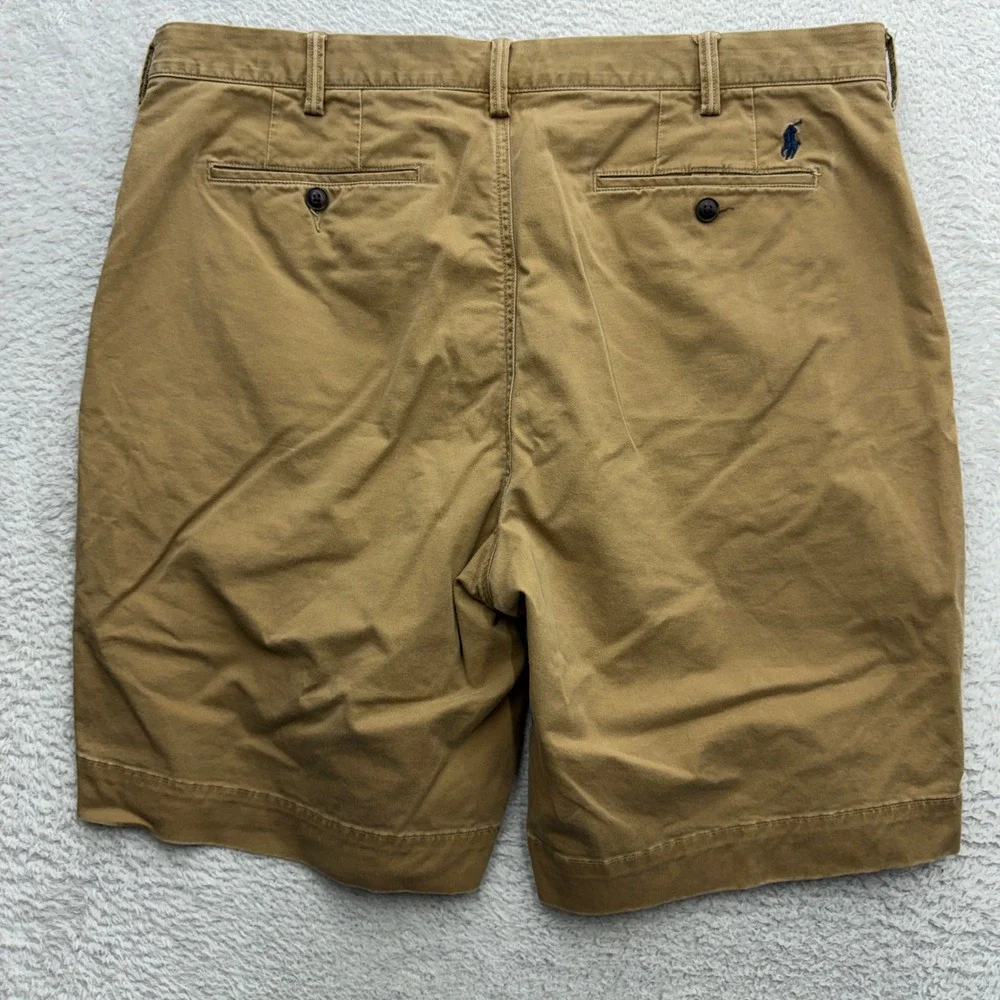 Polo Ralph Lauren Mens 36 Stretch Classic Fit Chino Shorts Khaki Tan